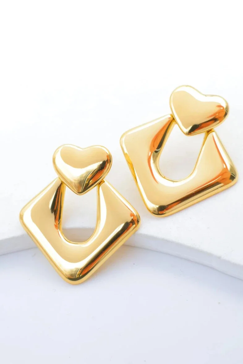 Boucles d'oreilles en acier inoxydable 2