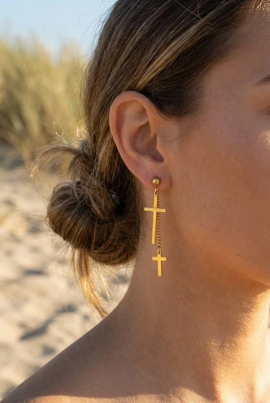 Boucles d'oreilles en acier inoxydable
