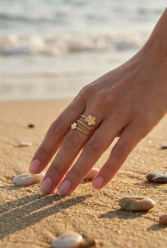 Bague ajustable en acier inoxydable 2