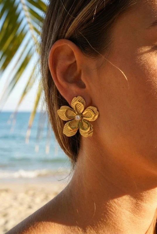 Boucles d'oreilles en acier inoxydable