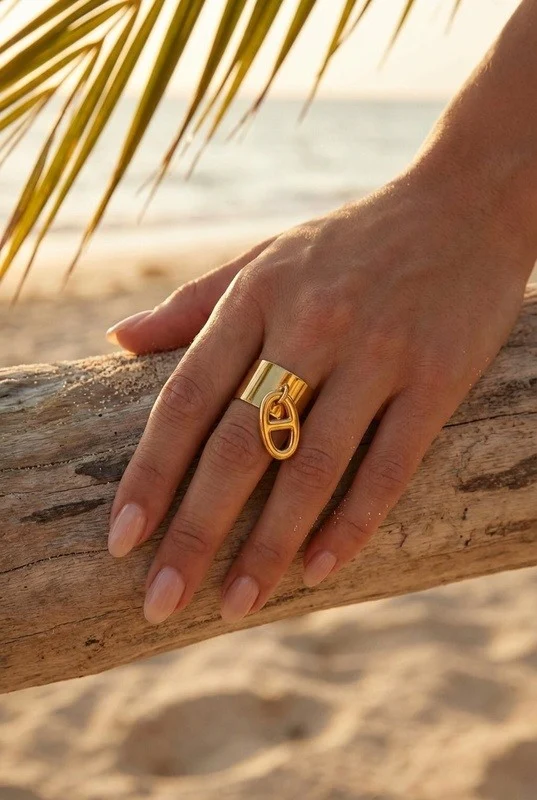 Bague ajustable en acier inoxydable 2