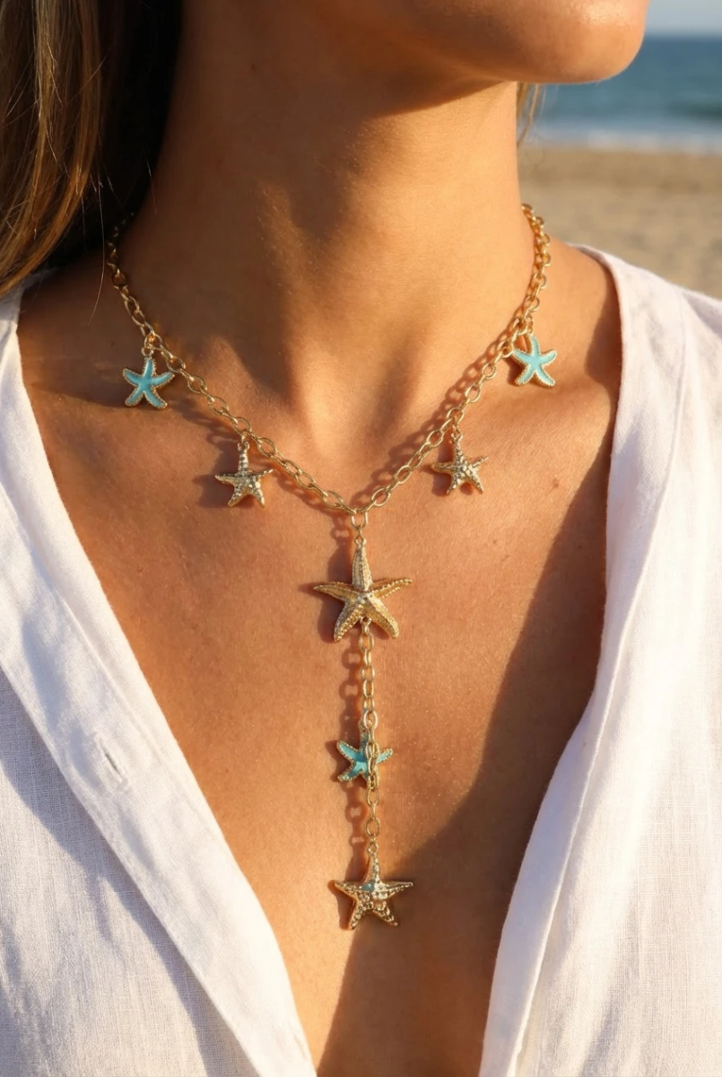 Stainless steel y-necklace