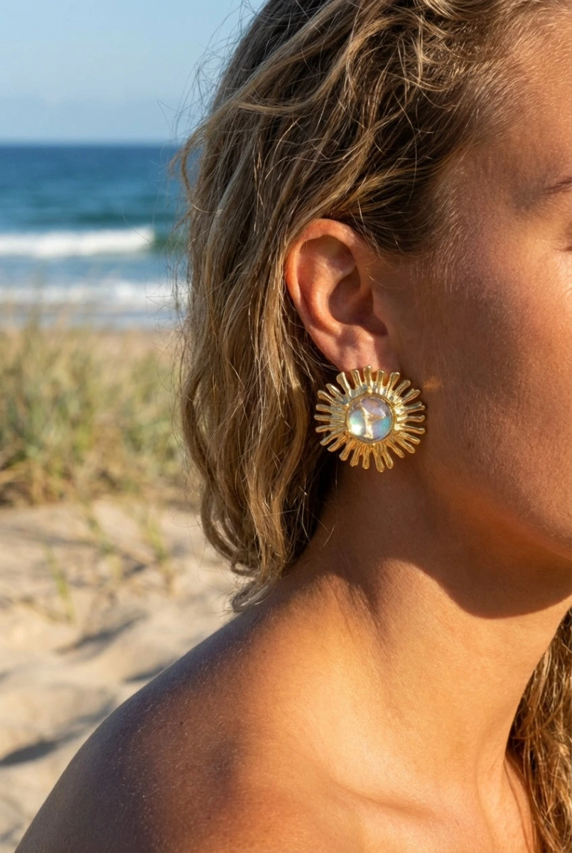 Earrings in stainless steel