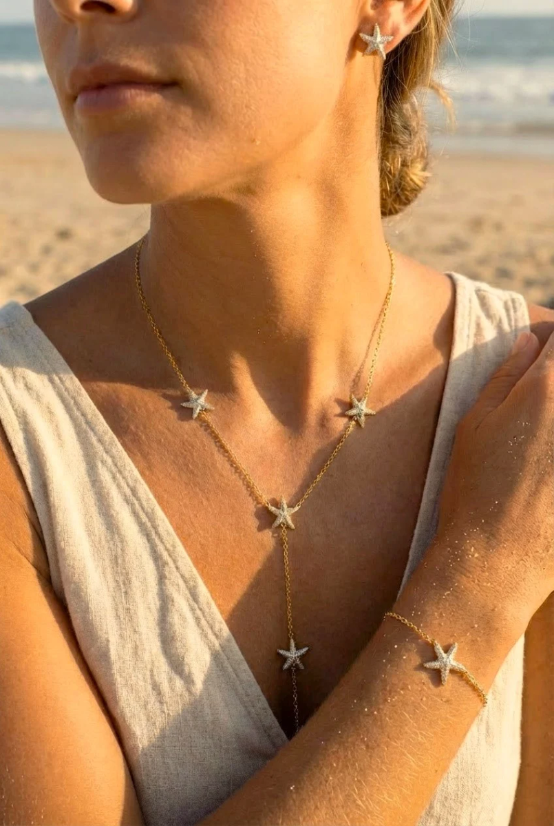 Set of bijoux in stainless steel