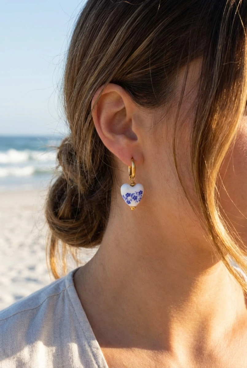 Earrings in stainless steel