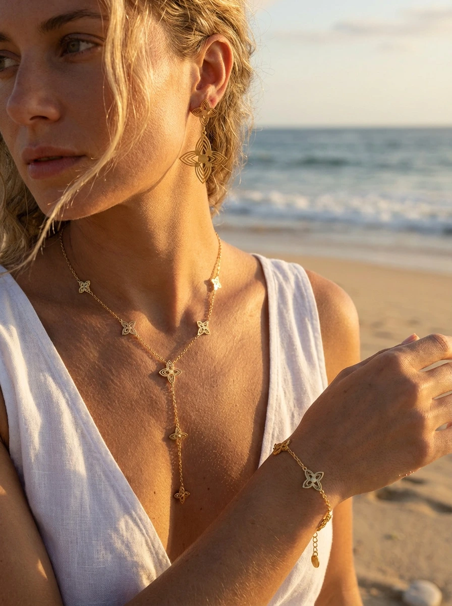 Parure de bijoux en acier inoxydable 2