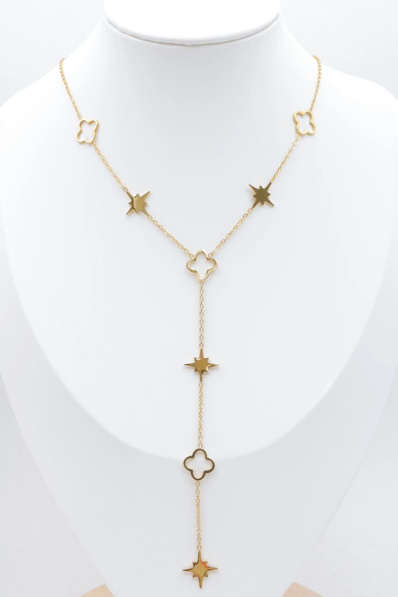 Stainless steel y-necklace 2