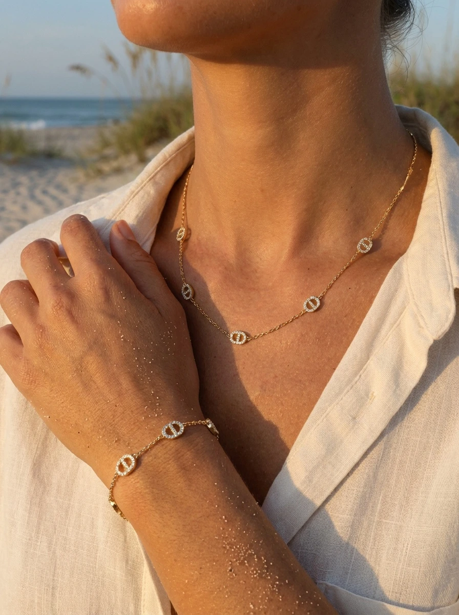Parure de bijoux en acier inoxydable 2