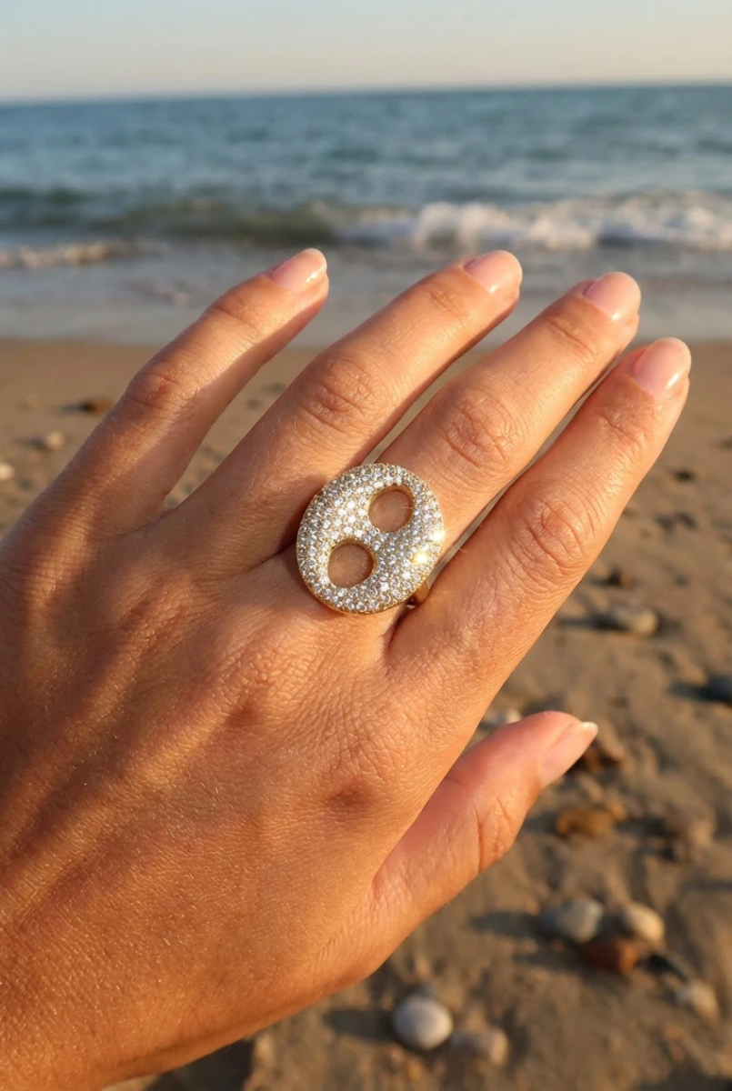 Bague ajustable en acier inoxydable 2