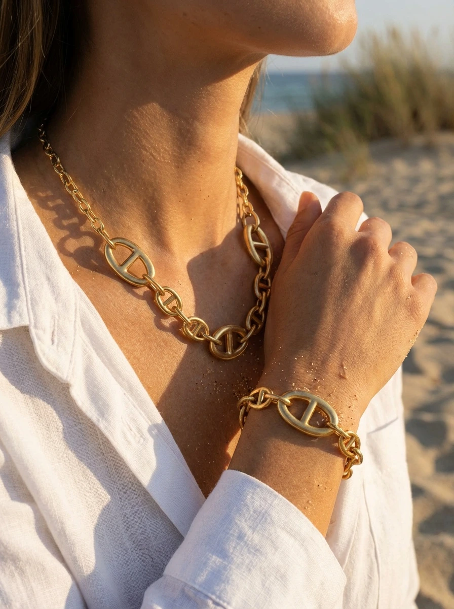Parure de bijoux en acier inoxydable 2