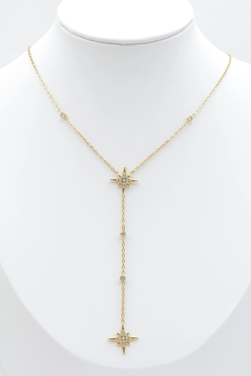 Stainless steel y-necklace 2