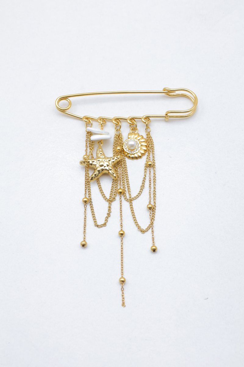 Stainless steel brooch 2