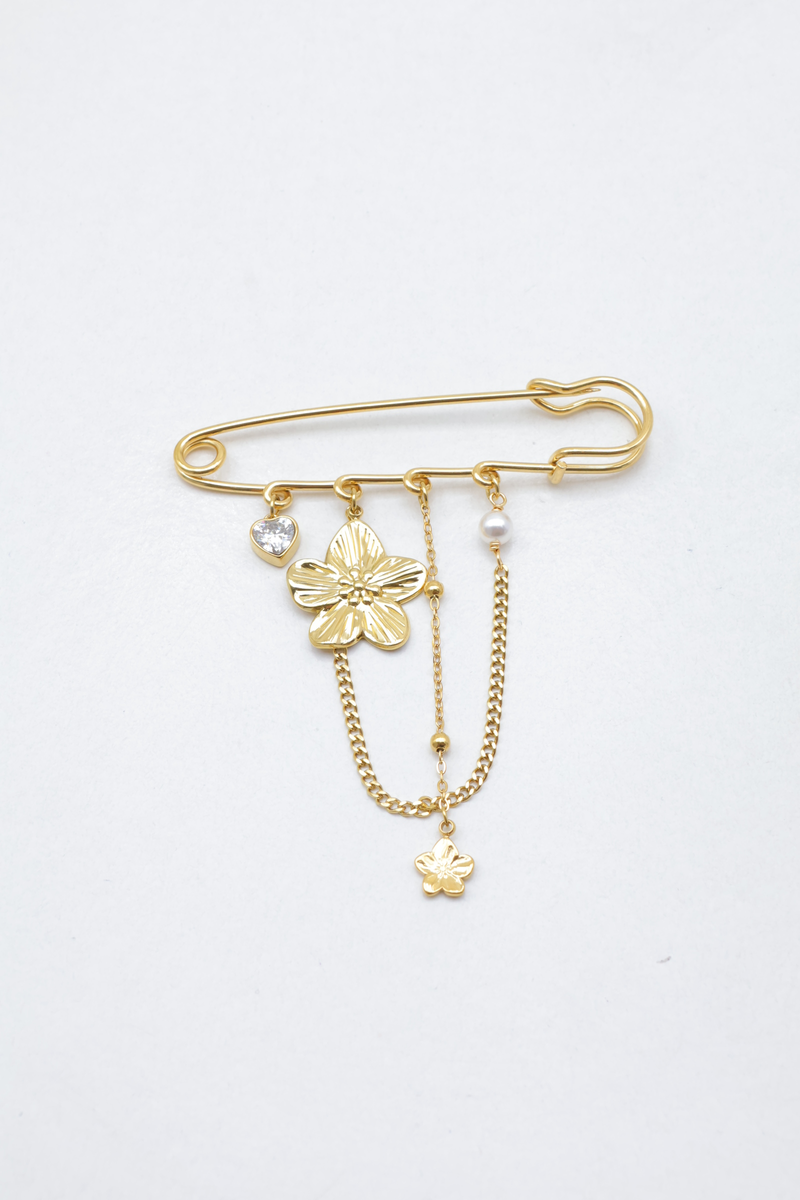 Stainless steel brooch 2