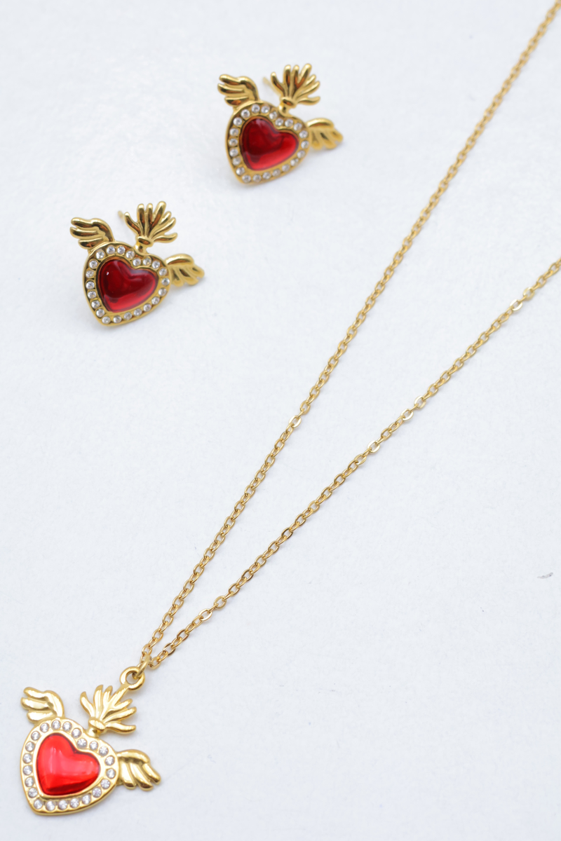 Stainless steel jewelry set 3