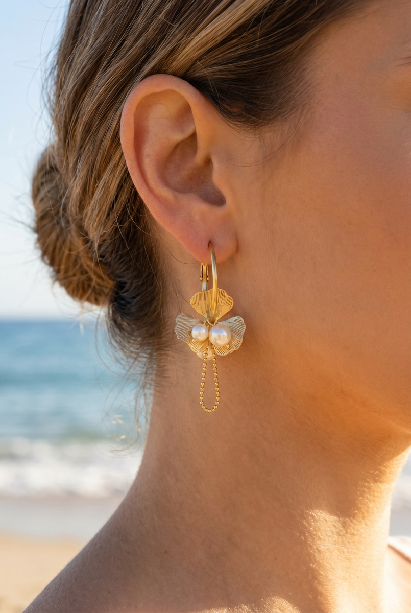 Boucles d'oreilles en acier inoxydable