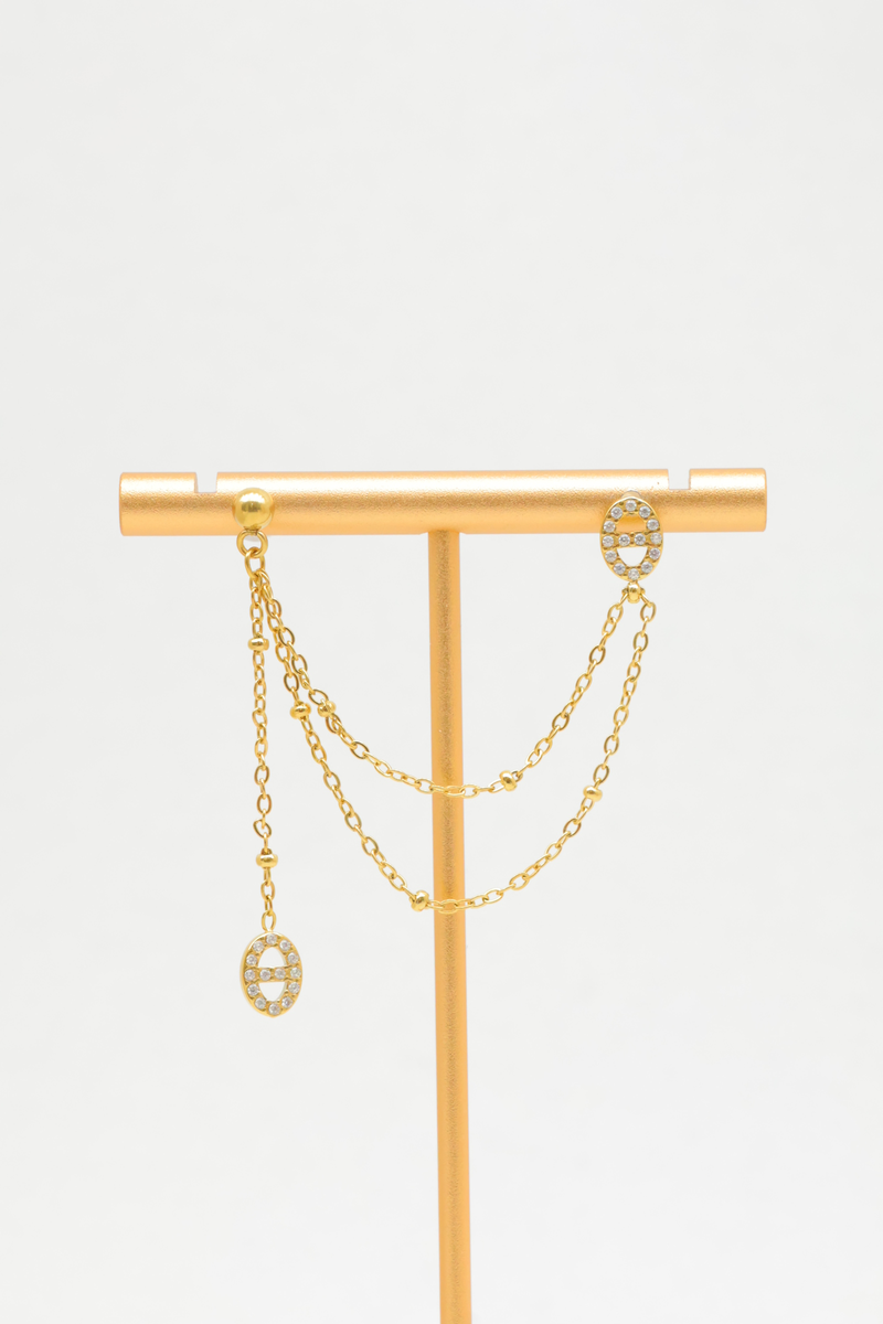 Boucles d'oreilles en acier inoxydable
