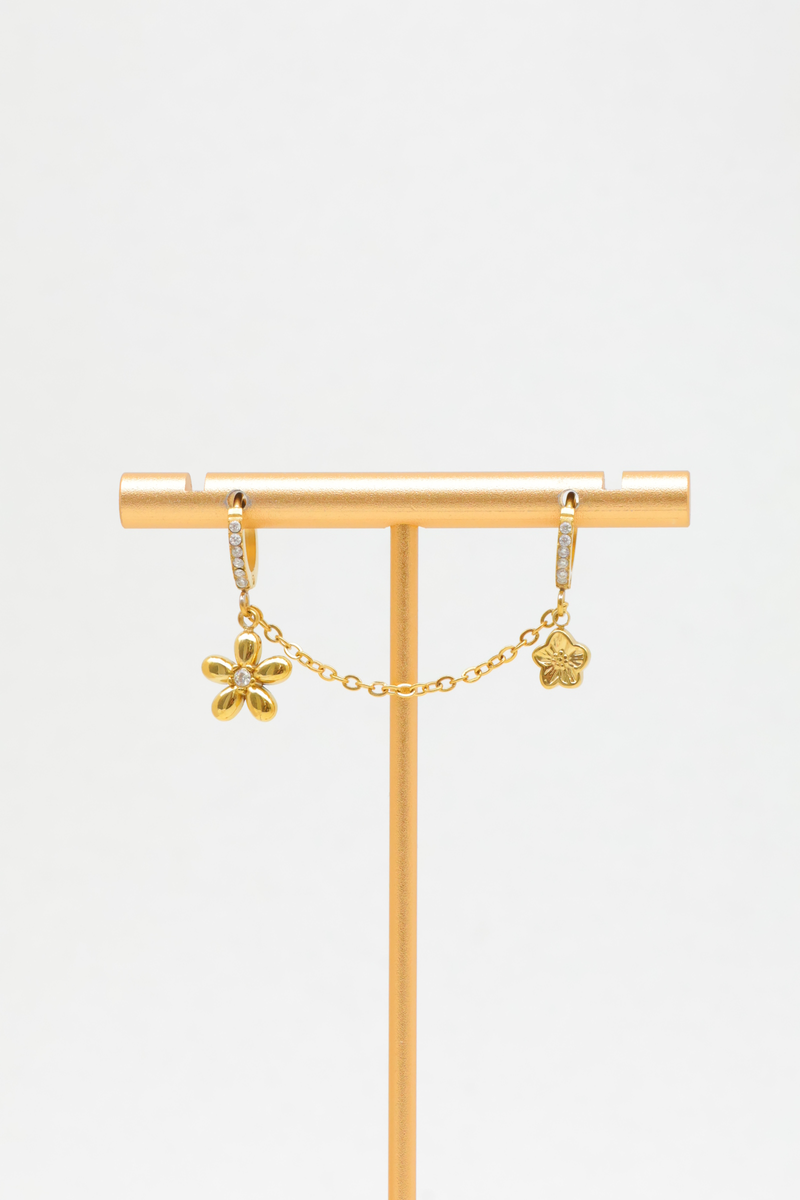 Boucles d'oreilles en acier inoxydable