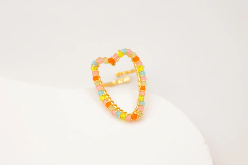 Adjustable stainless steel ring — Multicolor