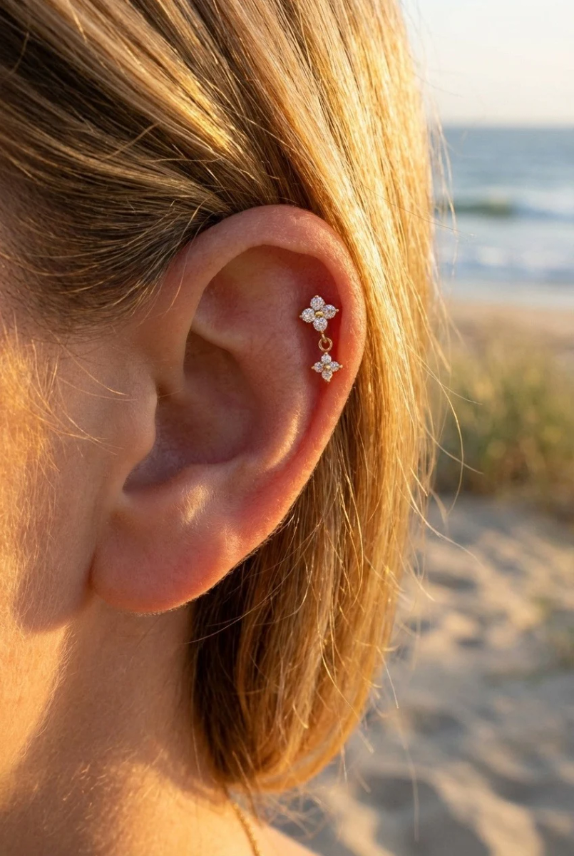 Stainless steel piercing