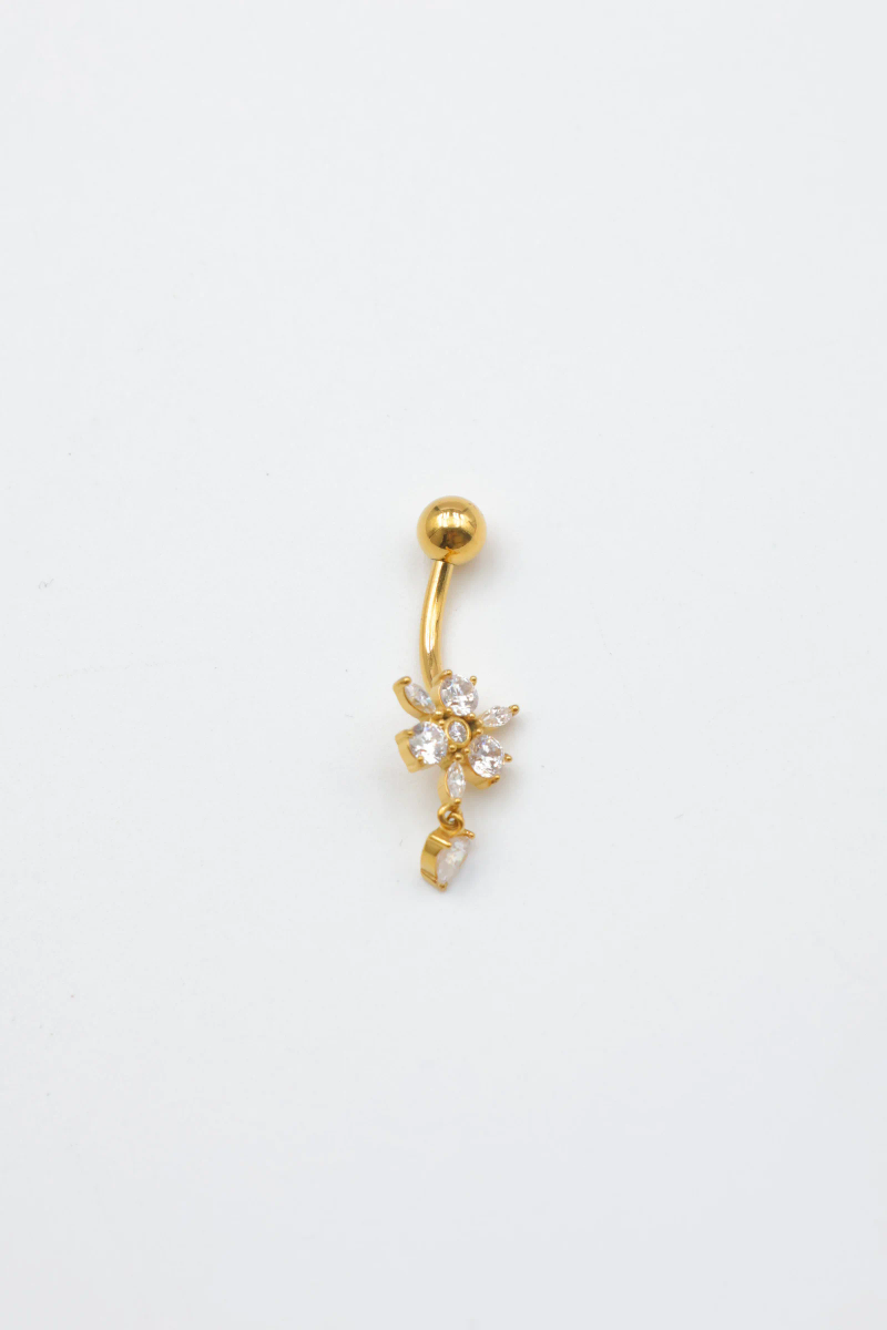 Stainless steel navel piercing