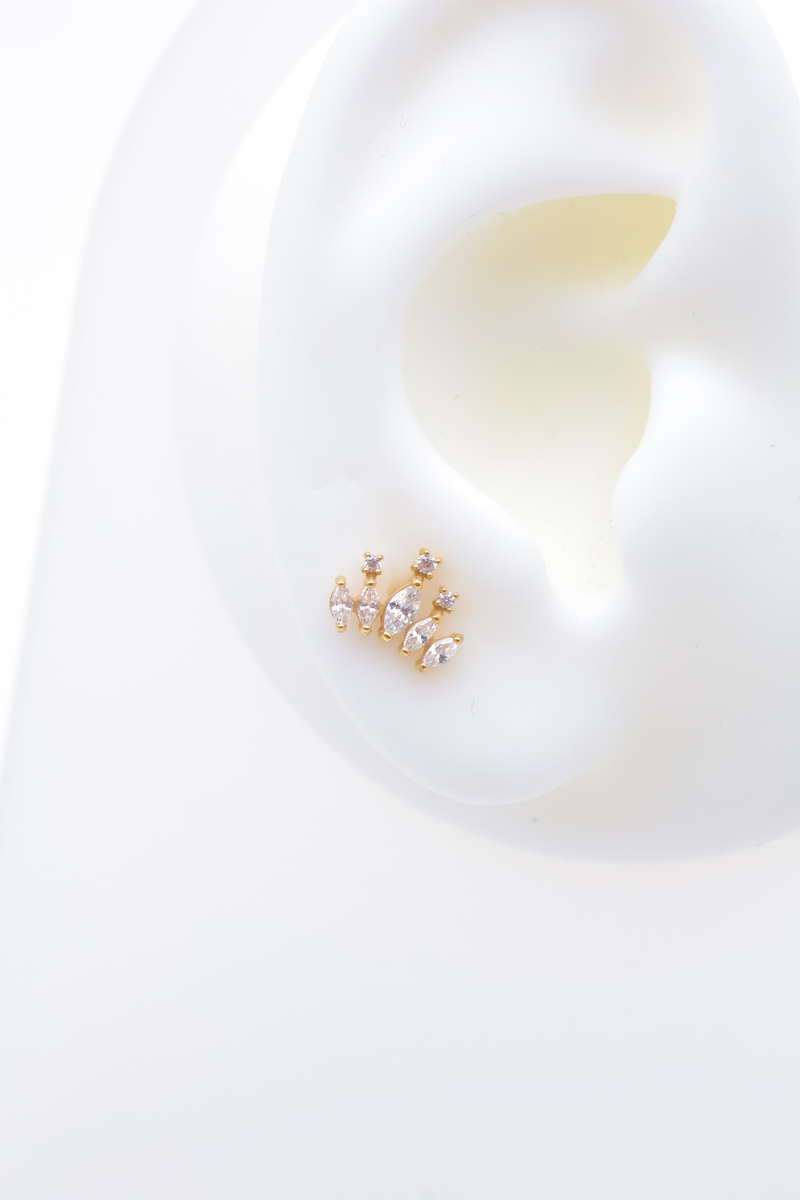 Piercing d'oreille en acier inoxydable