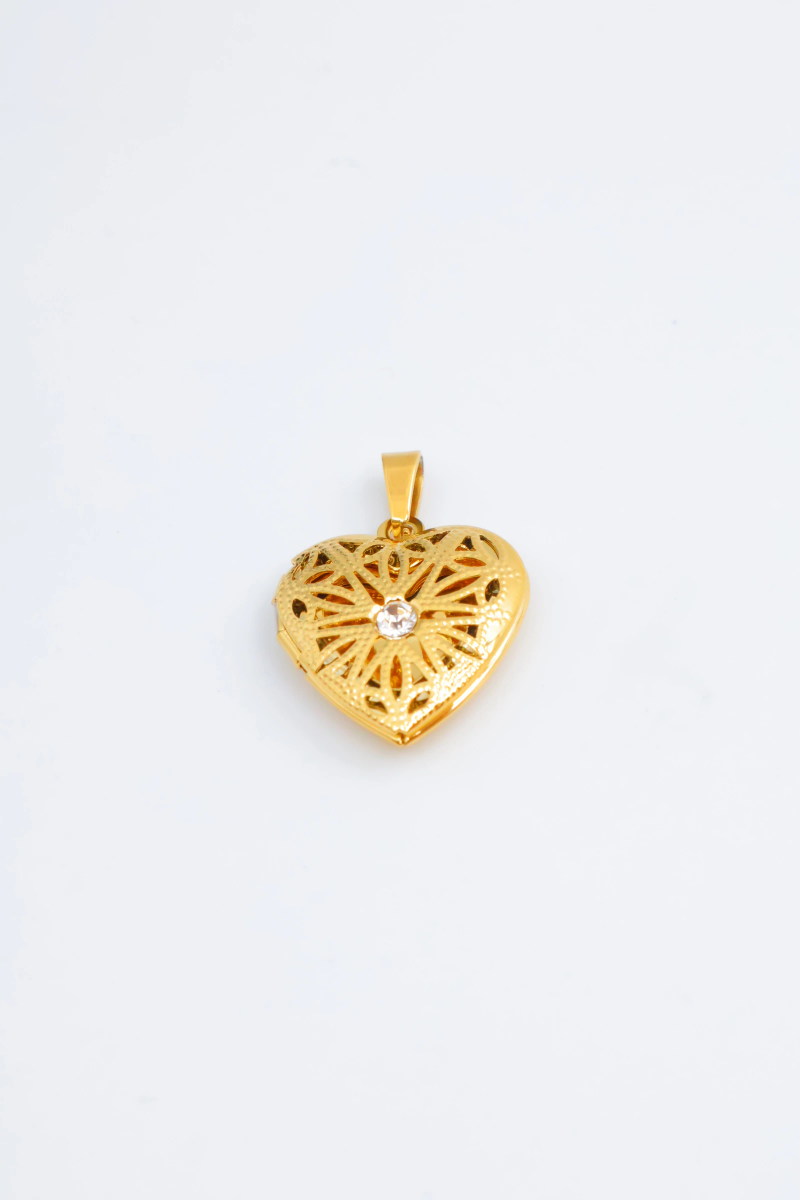 Pendentif médaillon en forme de coeur