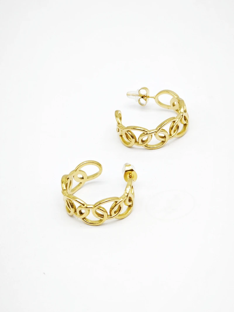 Boucles d'oreilles en acier inoxydable 2