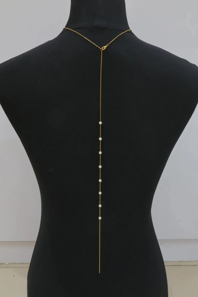 Stainless steel back necklace 2