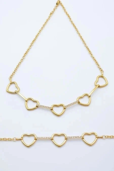 Stainless steel jewelry set