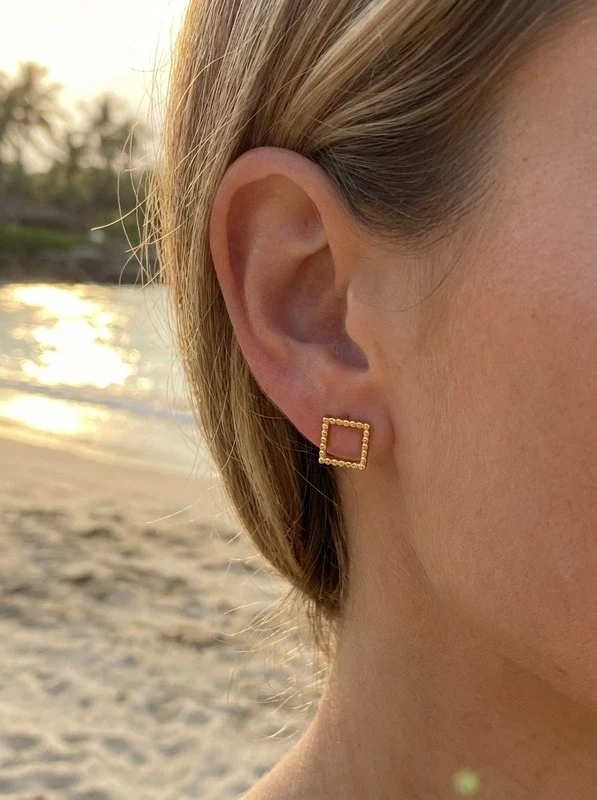 Boucles d'oreilles en acier inoxydable 2