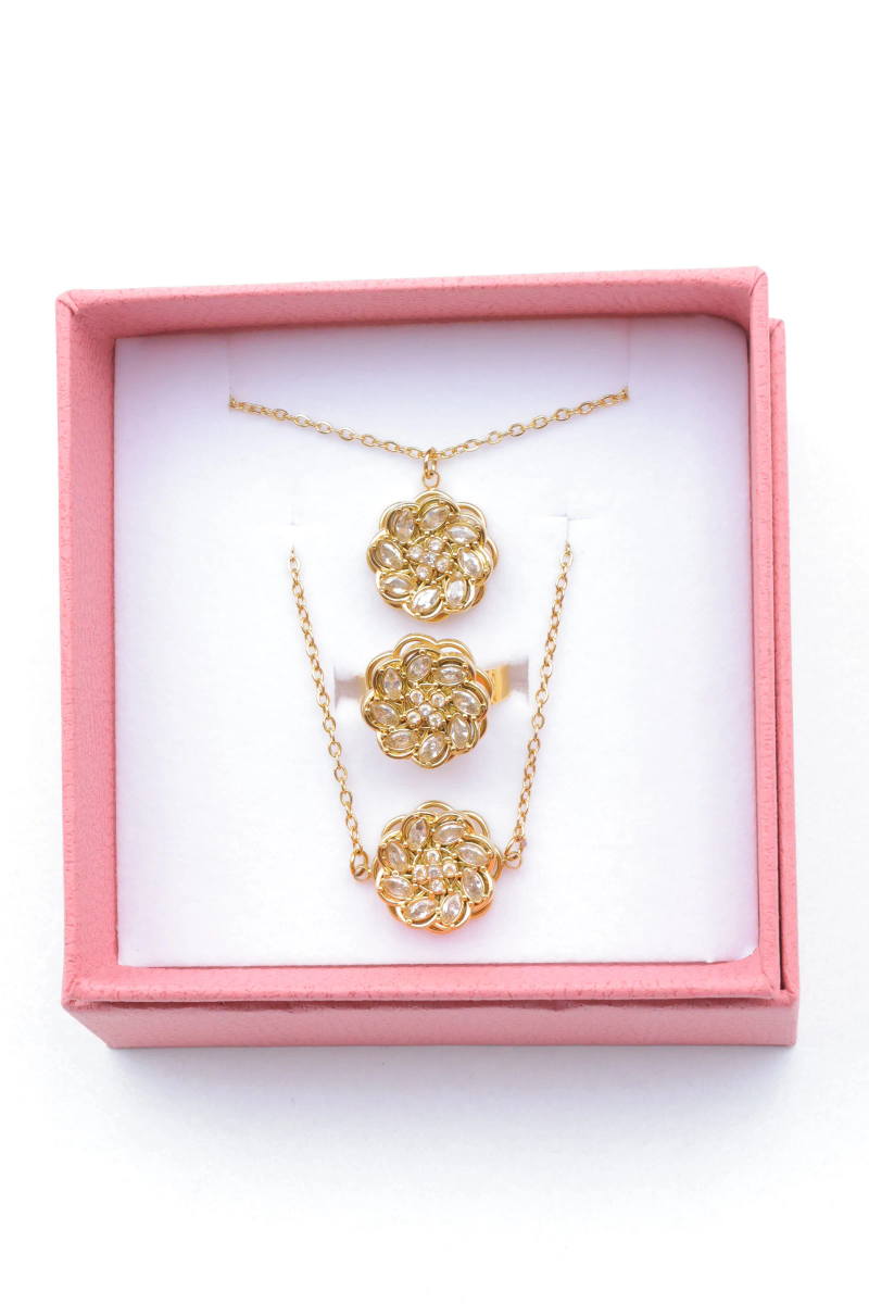 Jewelry set with stainless steel box 2