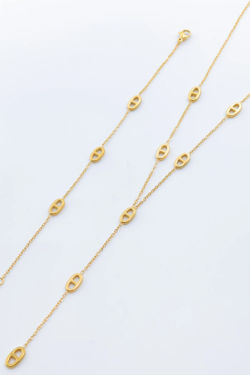 Parure de bijoux en acier inoxydable