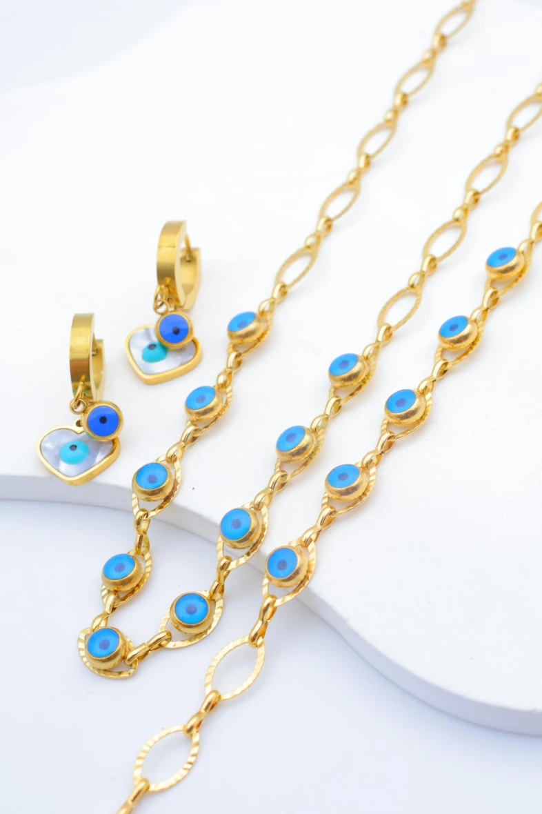 Stainless steel jewelry set 3