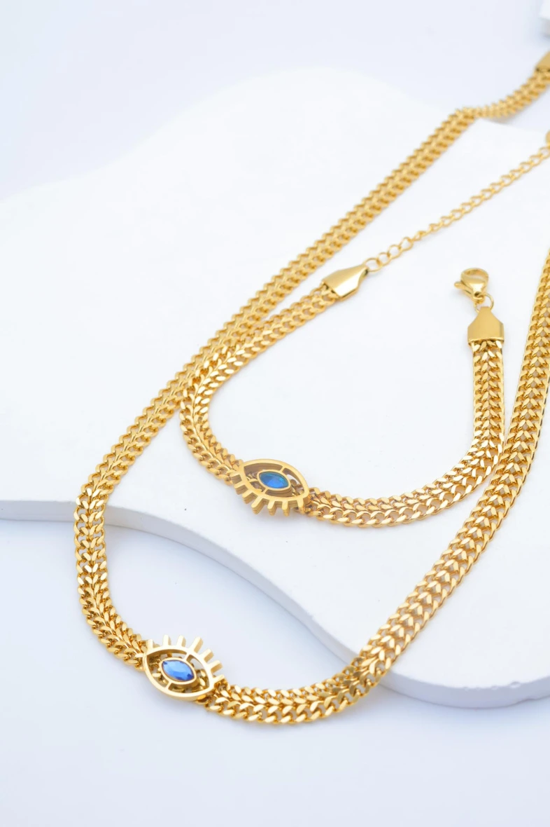 Stainless steel jewelry set 2