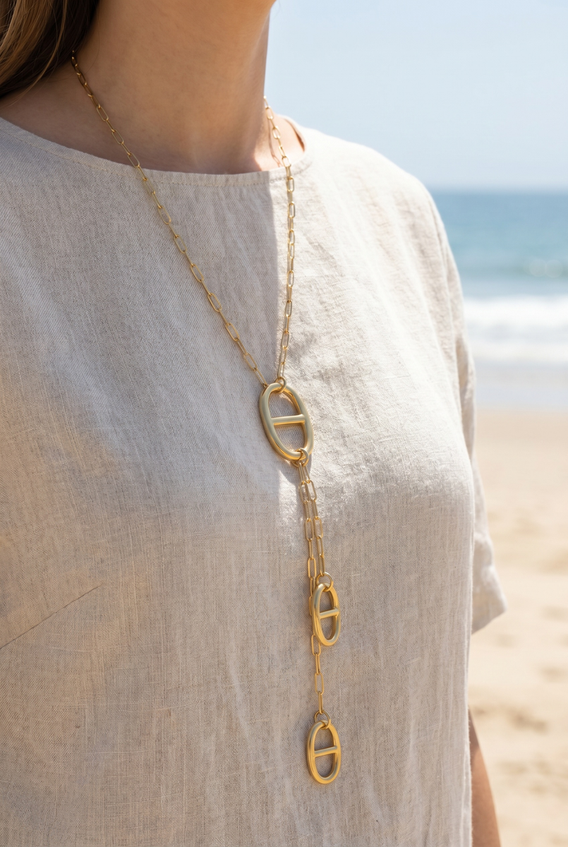 Necklace in stainless steel