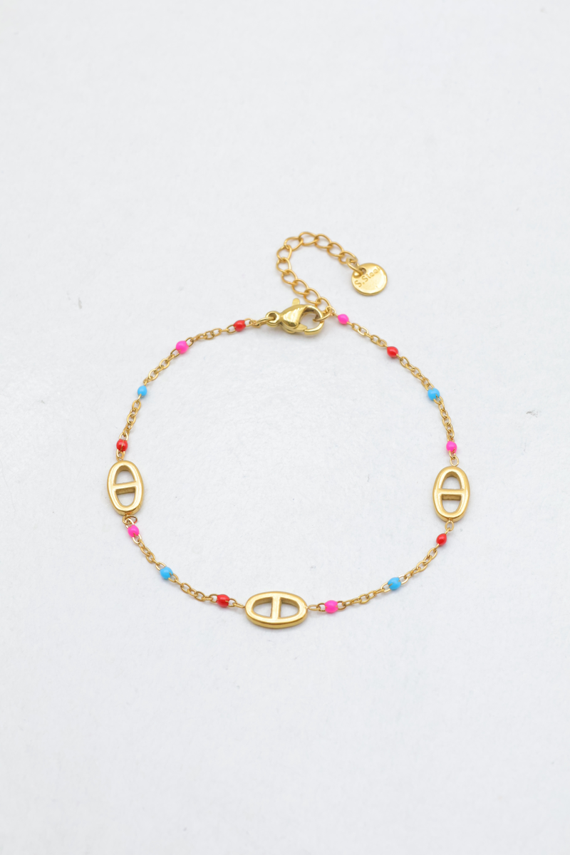 Stainless steel bracelet — Multicolor