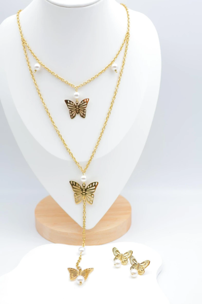 Stainless steel jewelry set