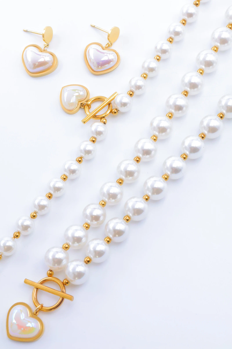 Stainless steel jewelry set