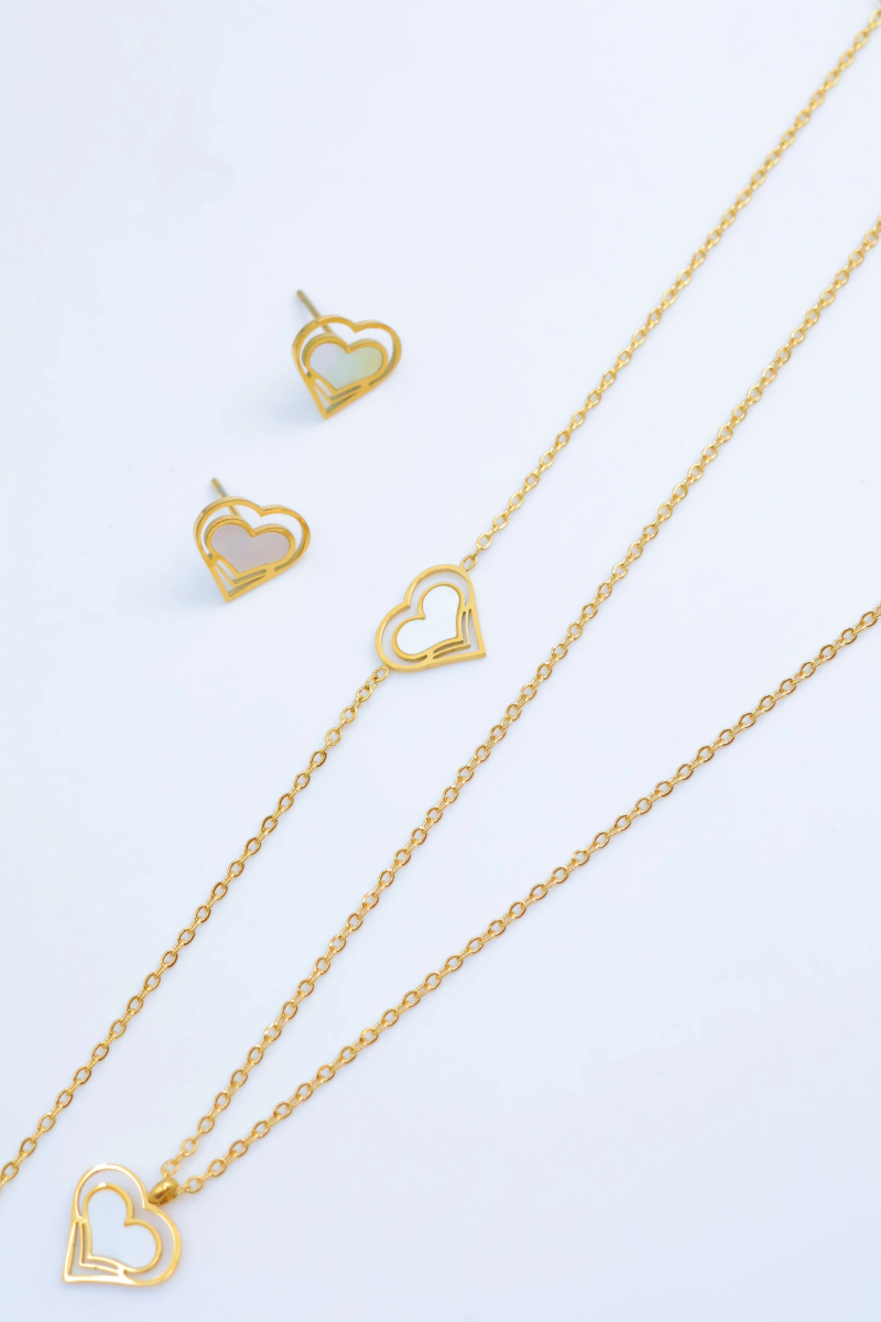 Stainless steel jewelry set 2
