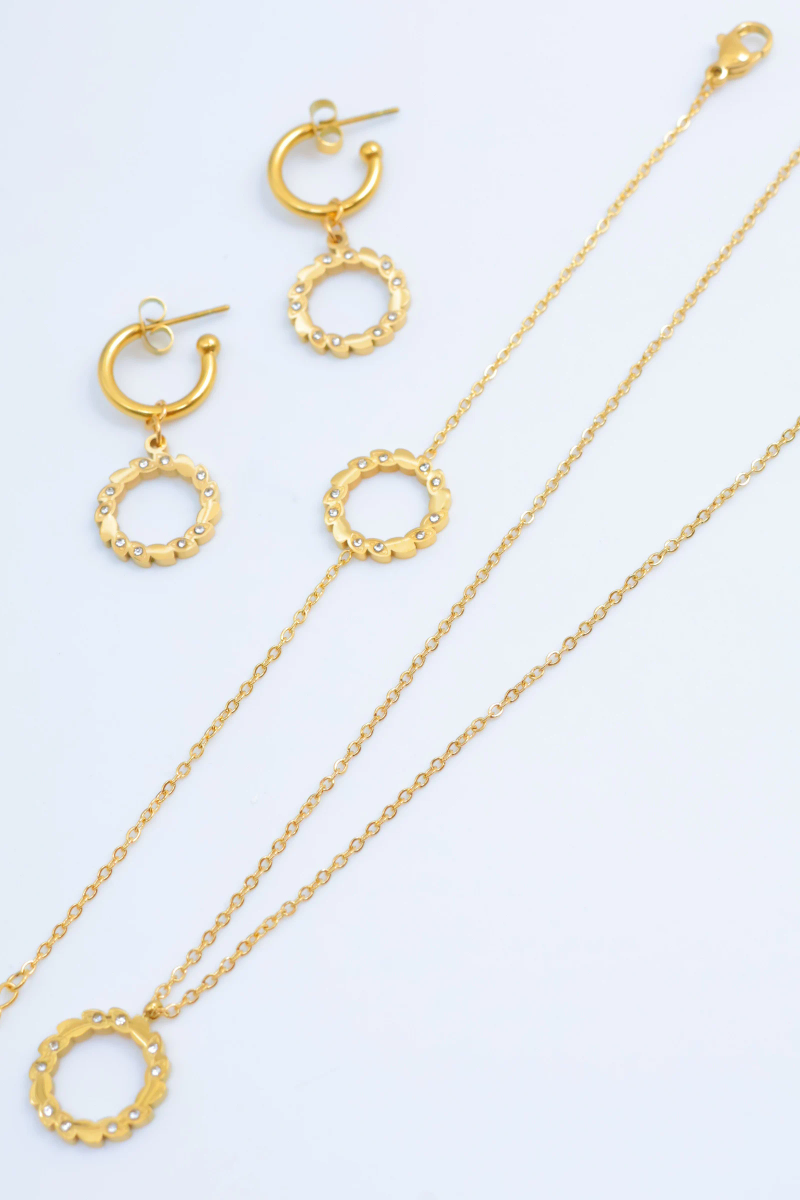 Stainless steel jewelry set 2