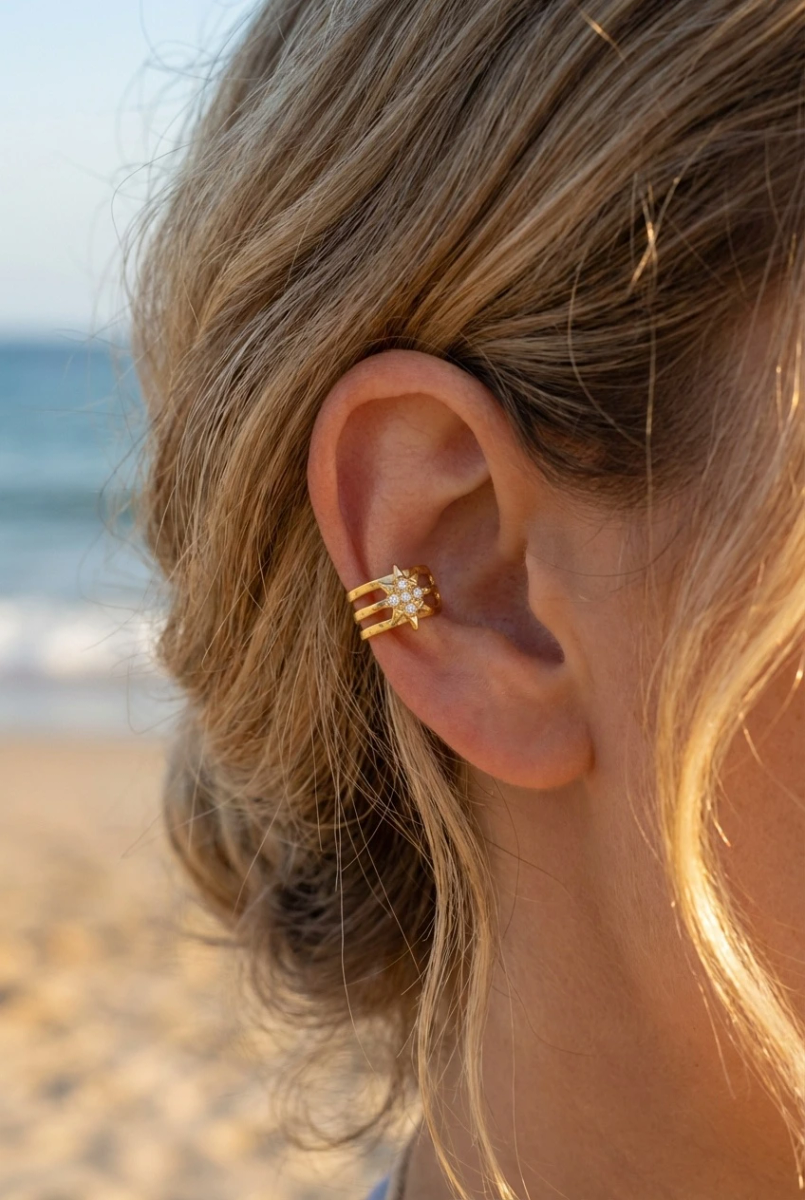Stainless steel ear piercing