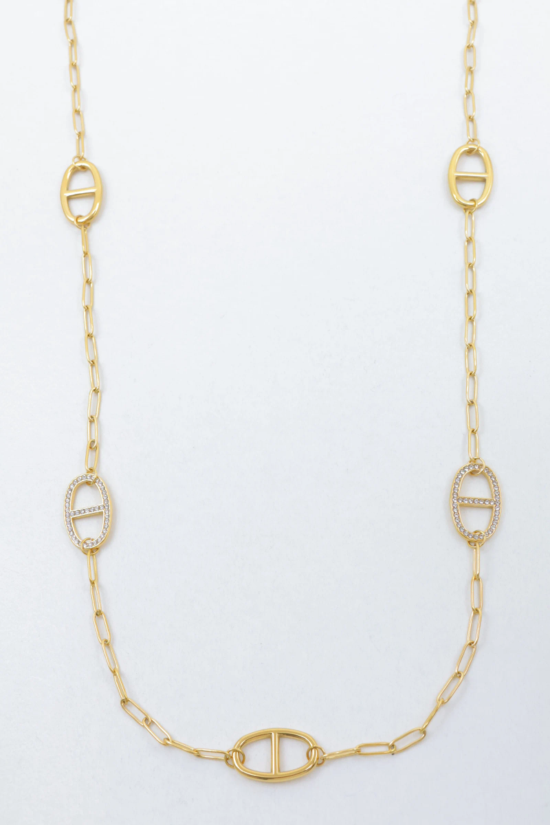 Stainless steel long necklace 2