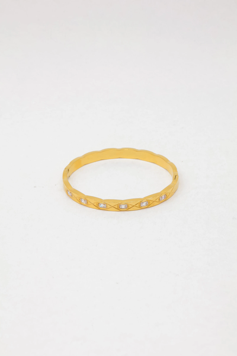 Stainless steel bangle bracelet 2