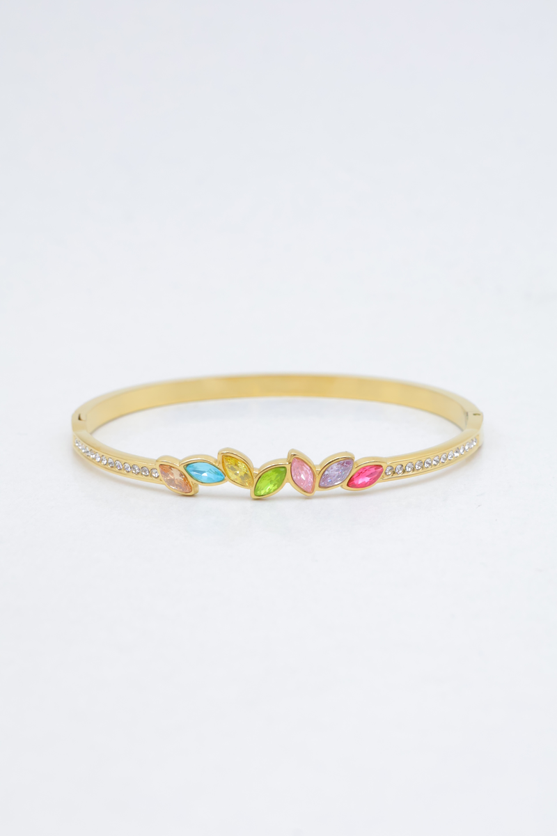 Bracelet jonc en acier inoxydable — Multicolore