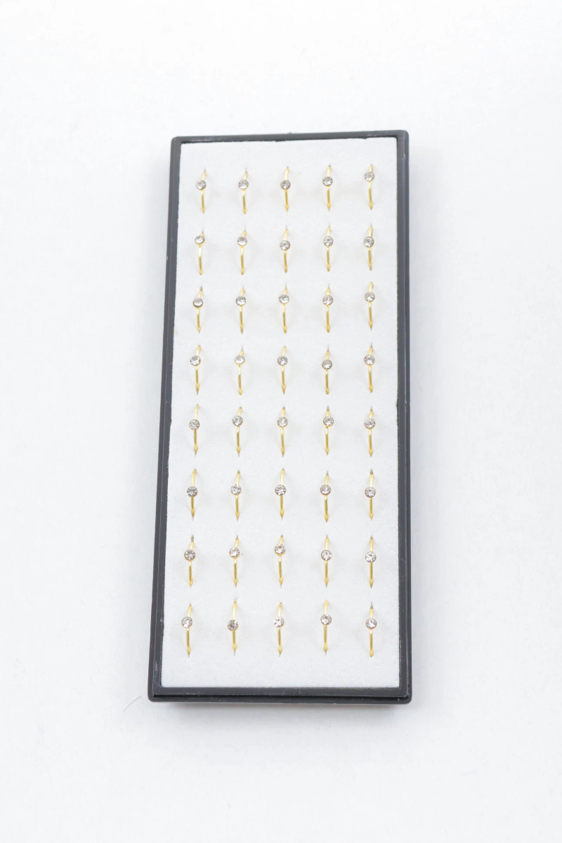 Pack of 40 stainless steel nose piercings