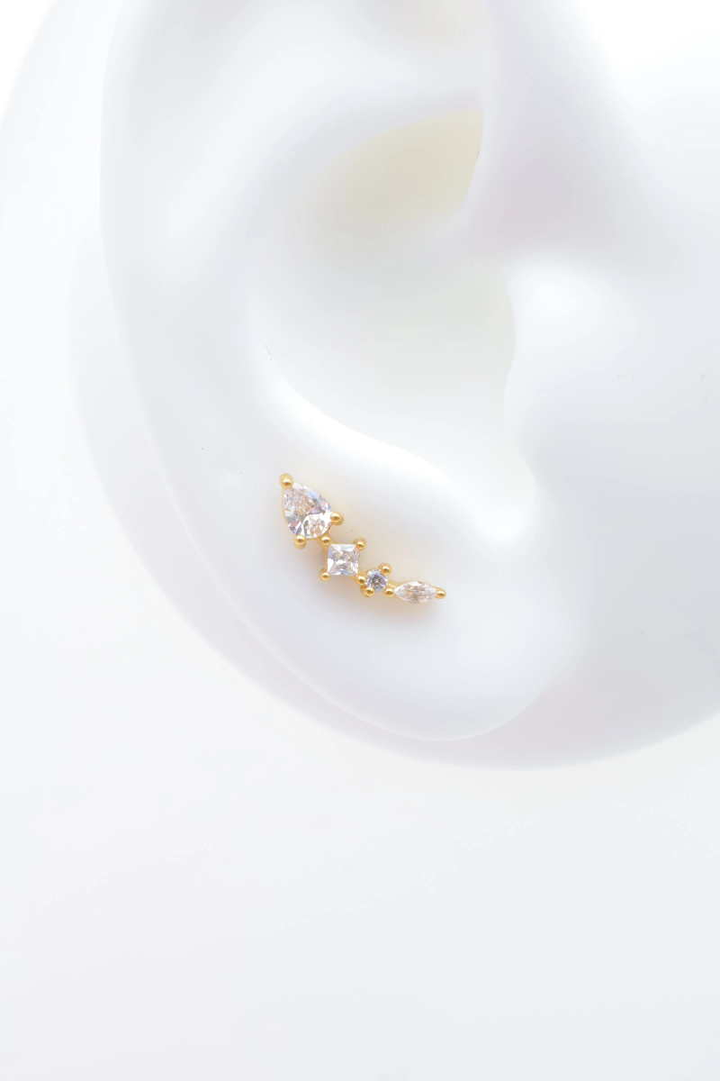 Piercing Oreille en acier inoxydable