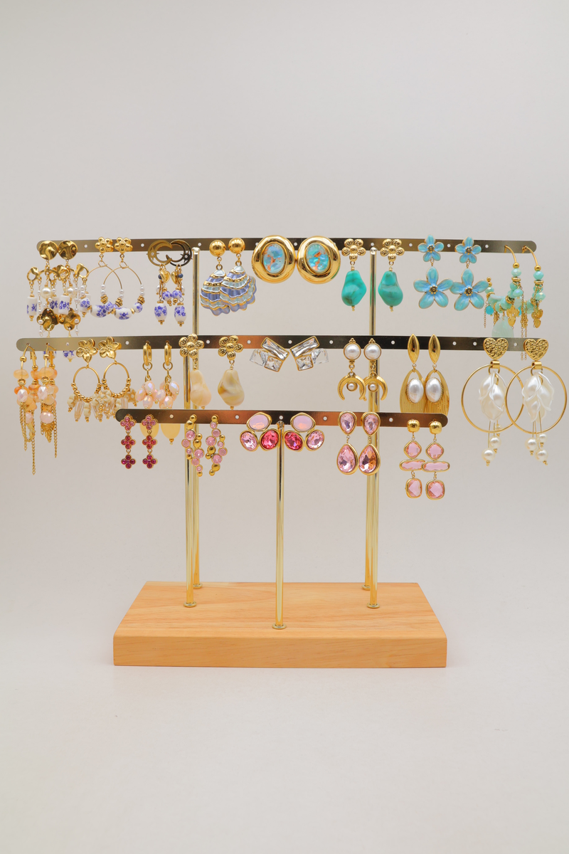 Assortiment de 21 boucles d'oreilles pendantes