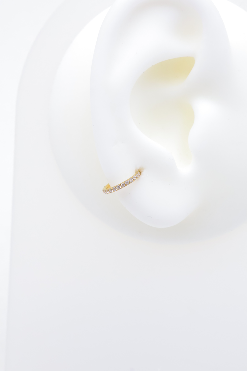 Stainless steel ear piercing