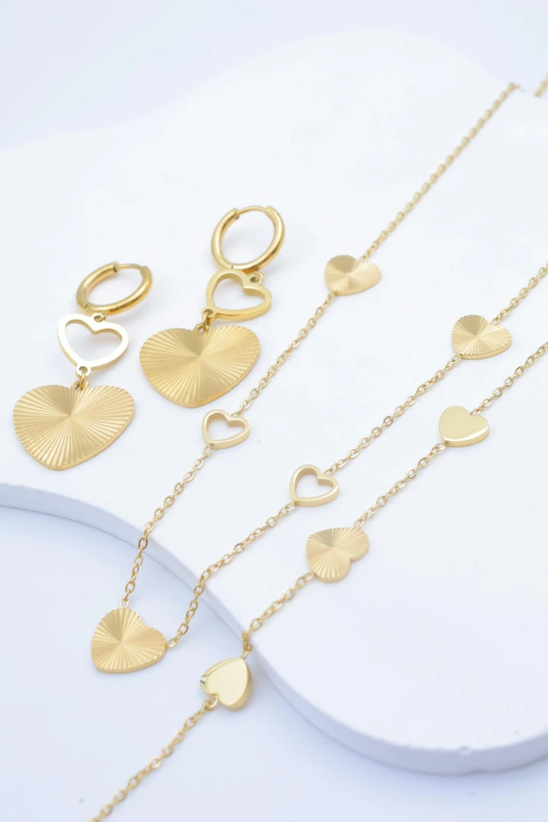 Stainless steel jewelry set 2