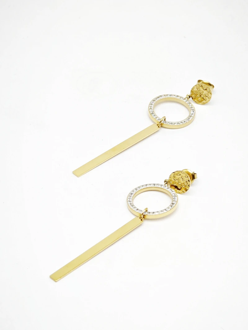 Boucles d'oreilles en acier inoxydable